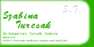 szabina turcsak business card
